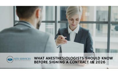 Anesthesiologist Contract Tips 2026 | KTE Services